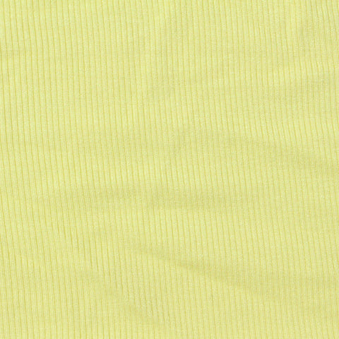 Viscose Stretch Rib Knit Fabric, 270 gsm, 120 cm — Yellow, ref EF-261123