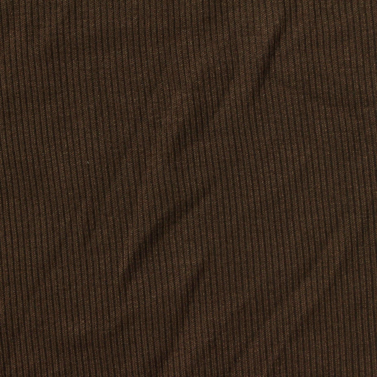 Viscose Stretch Rib Knit Fabric, 230 gsm, 120 cm — Brown