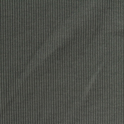 Polyester Stretch Rib Knit Fabric, 300 gsm, 127 cm — Green