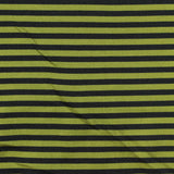 Black Horizontal-Stripe Jersey Knit, Polyester