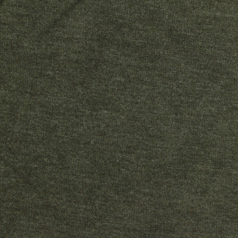 Dark Green Marl Jersey Knit, Poly-Cotton, 160 gsm