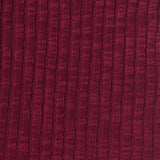 Slub Cotton Polyester Stretch Rib Knit Fabric, 270 gsm, 173 cm — Red