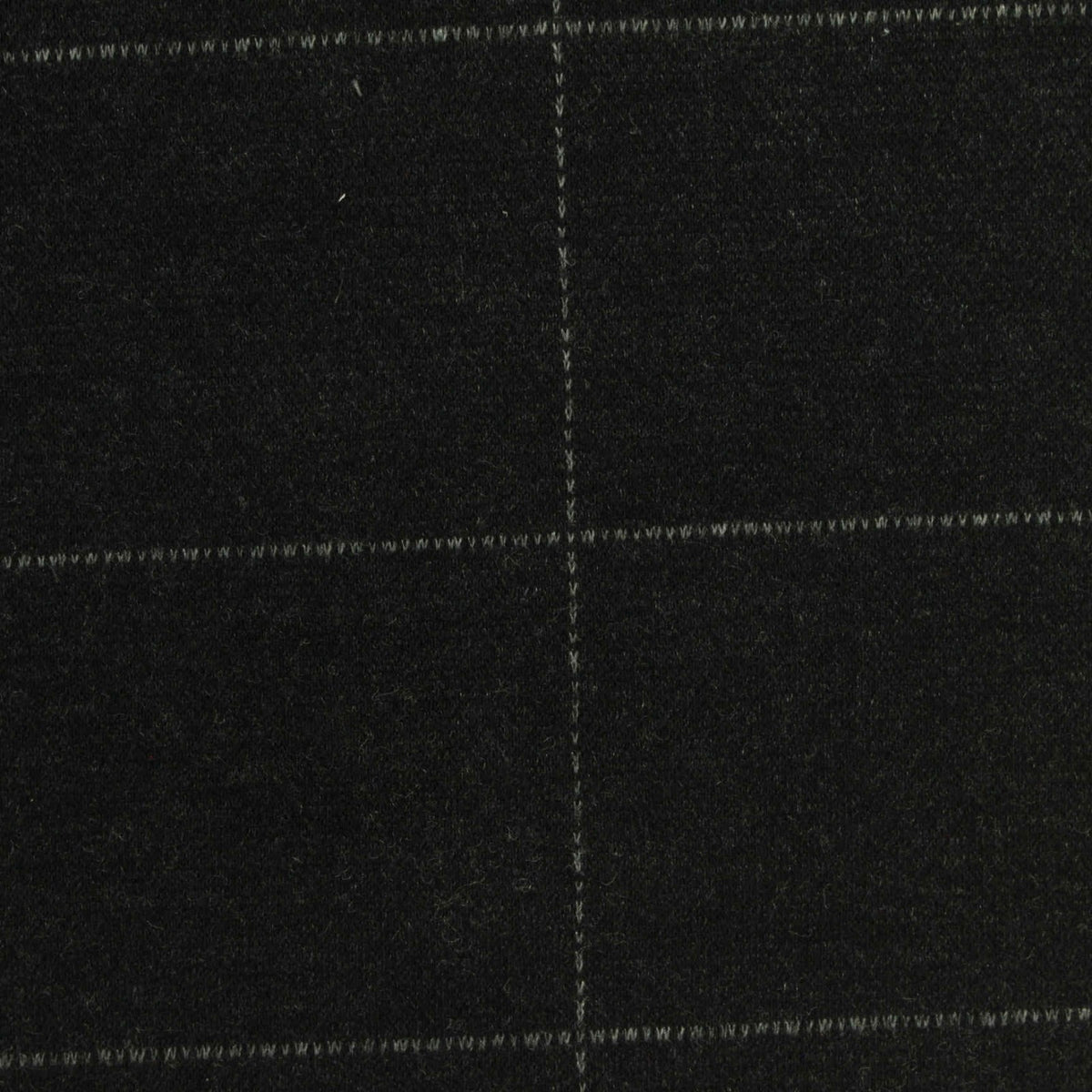 Light Grey Check Interlock Knit, Polyester, 260 gsm