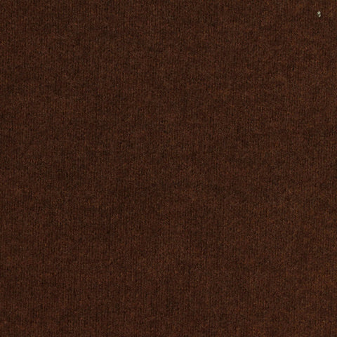 Brushed Polyester Viscose Stretch Chunky Knit Fabric, 248 gsm, 158 cm — Brown