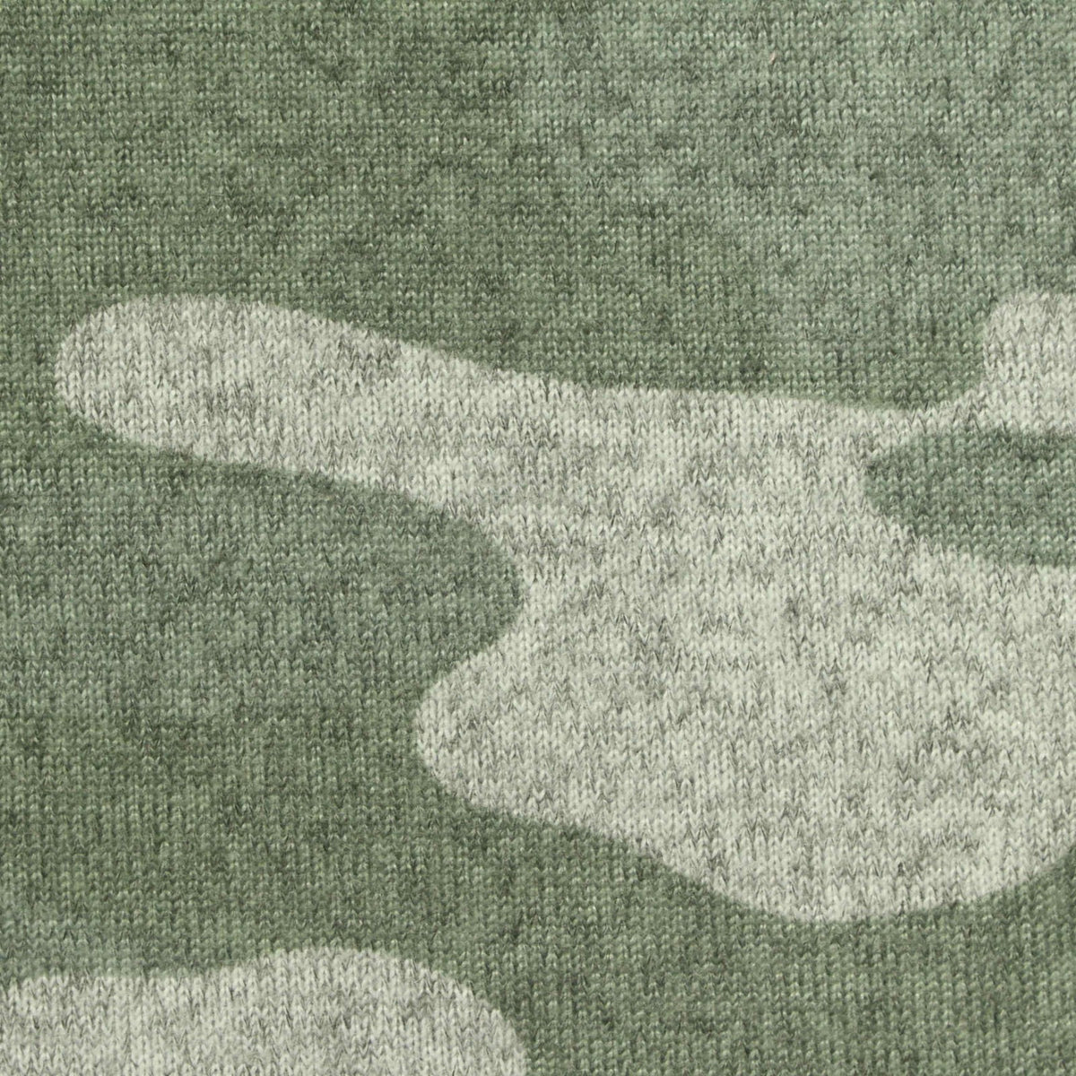 Green Camo Knit, Polyester, 216 gsm