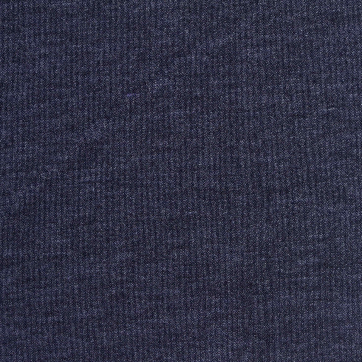 Dark Blue Heathered-Marl French Terry, Poly-Viscose