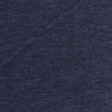 Dark Blue Heathered-Marl French Terry, Poly-Viscose