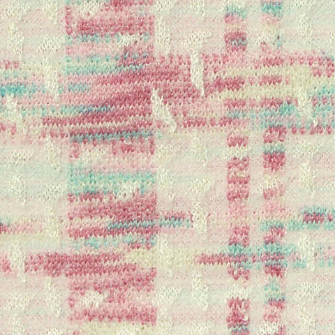 Pink Plaid Jacquard, Poly-Viscose