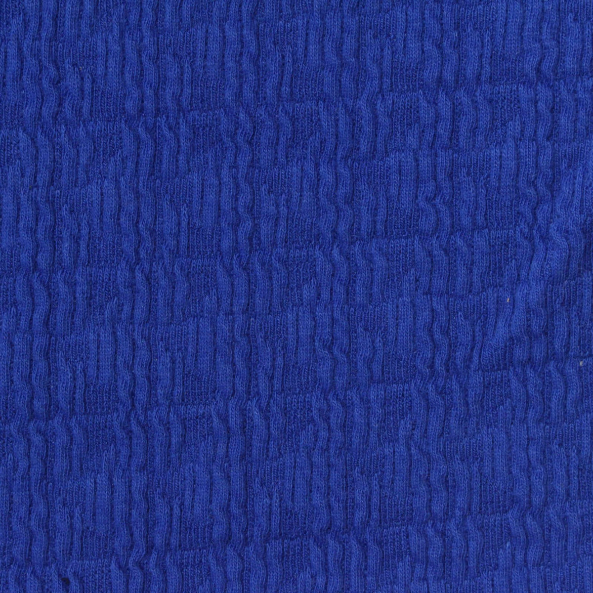 Cotton Polyester Stretch Crepe Fabric, 215 gsm, 130 cm — Blue