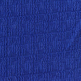 Cotton Polyester Stretch Crepe Fabric, 215 gsm, 130 cm — Blue
