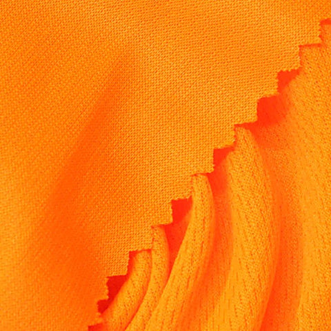 100% Polyester Birdseye Knit Fabric, 140 gsm, 162 cm — Orange