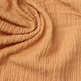 Jacquard Polyester Stretch Crepe Fabric, 180 gsm — Orange