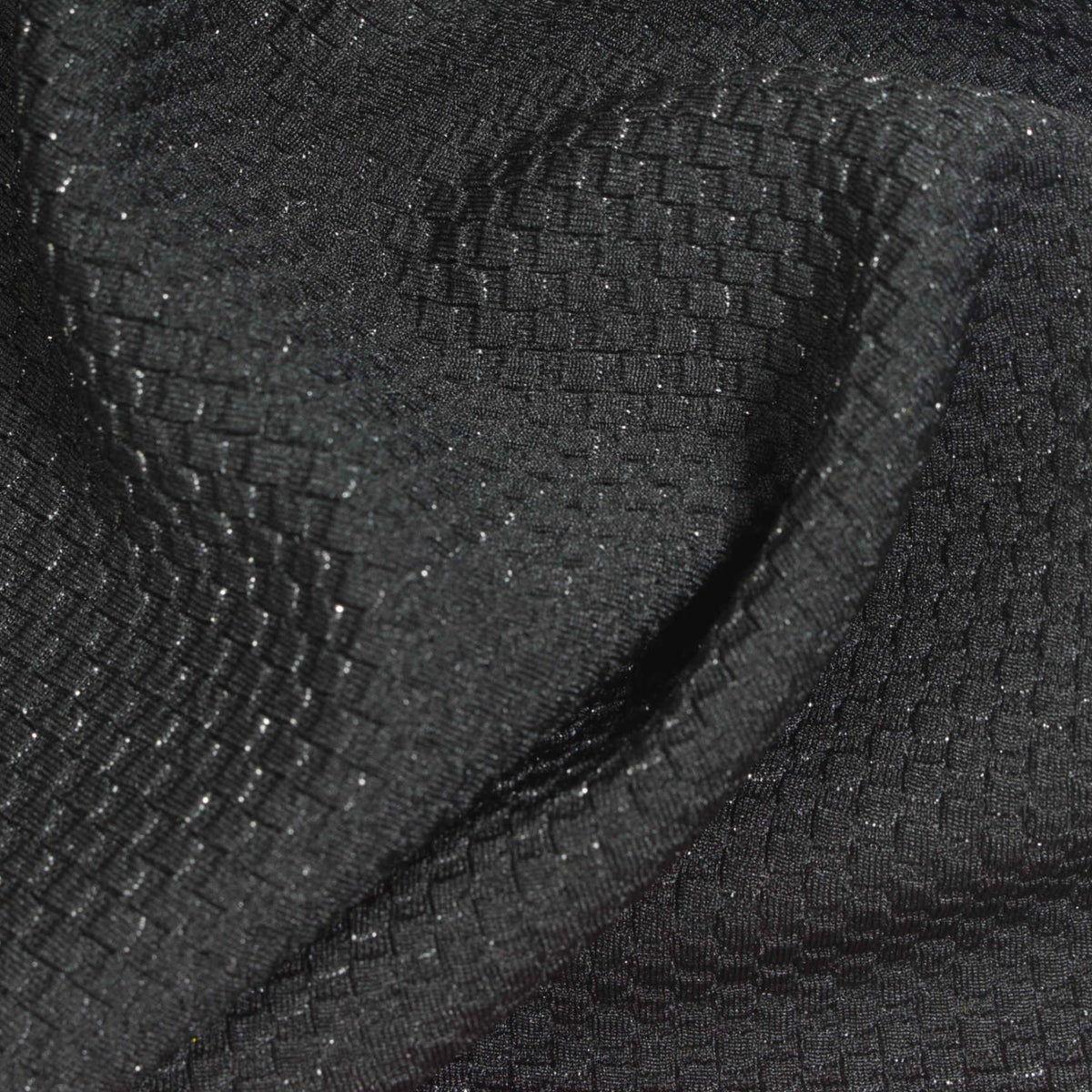 Black Square Jacquard, Polyester, 355 gsm