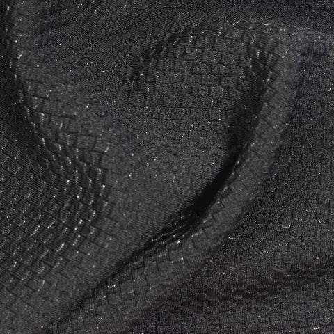 Black Square Jacquard, Polyester, 355 gsm