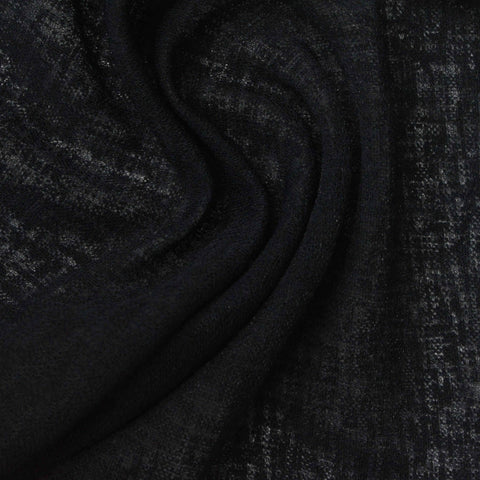 Black Marl Jacquard, Polyester, 130 gsm
