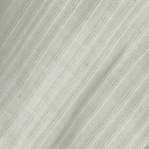 100% Polyester Rib Knit Fabric, 115 gsm — White