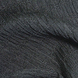Polyester Stretch Crepe Fabric, 200 gsm — Black — texture