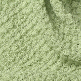 Polyester Stretch Crepe Fabric, 220 gsm — Green — texture
