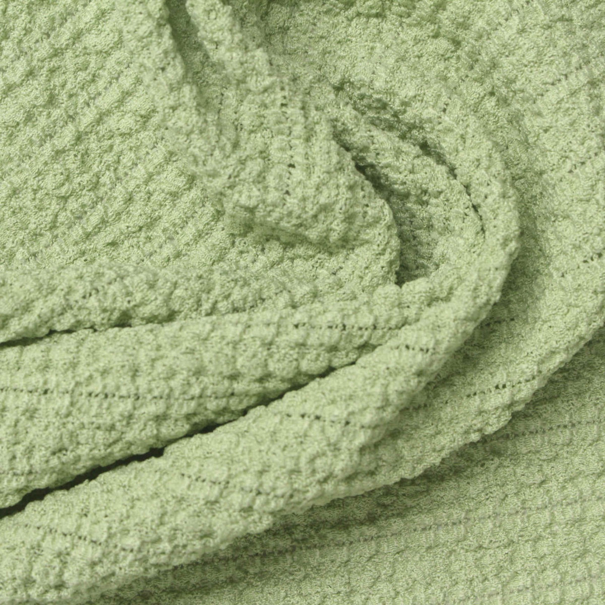 Polyester Stretch Crepe Fabric, 220 gsm — Green