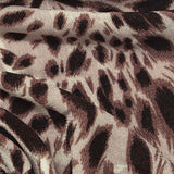Brown Leopard Knit, Polyester — texture