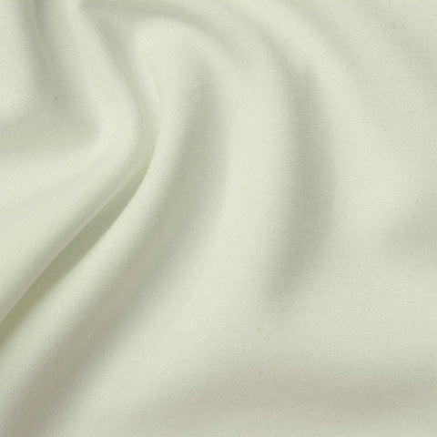 Polyester Stretch Scuba Knit Fabric, 325 gsm, 155 cm — White