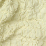 Polyester Stretch Crepe Fabric, 210 gsm, 165 cm — Yellow — texture