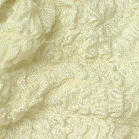 Polyester Stretch Crepe Fabric, 210 gsm, 165 cm — Yellow