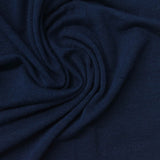 Viscose Stretch Jersey Knit Fabric, 135 gsm, 162 cm — Navy