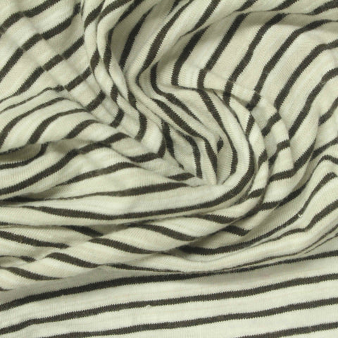 Dark Brown Stripes Knit, Cotton