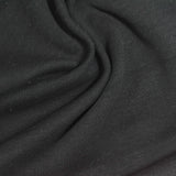 Cotton Polyester Scuba Knit Fabric, 260 gsm, 185 cm — Black