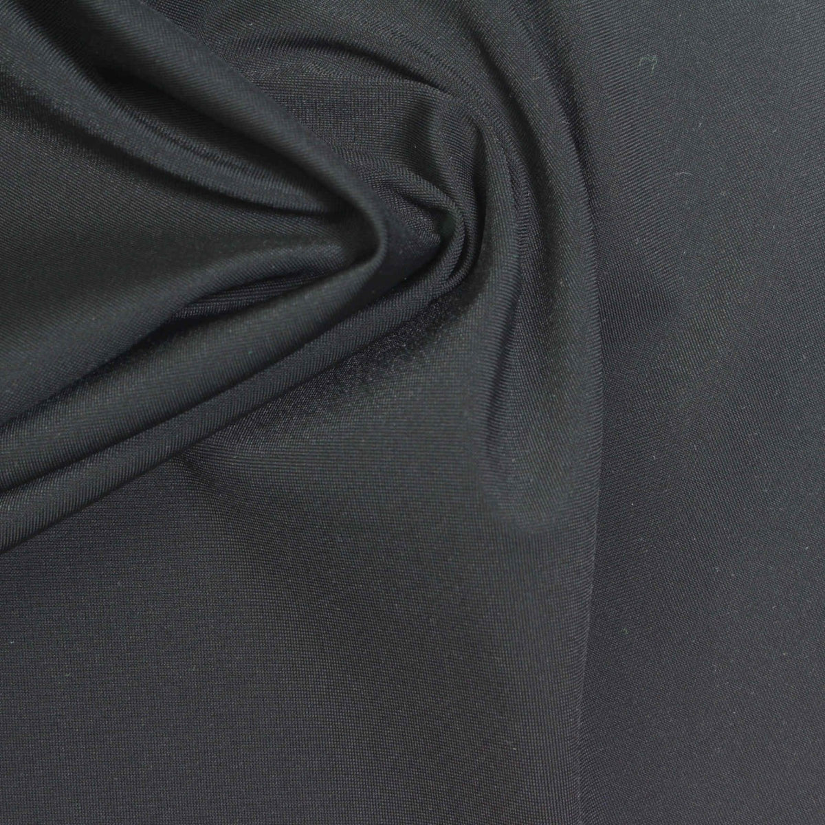 Nylon Stretch Knit Fabric, 160 gsm, 160 cm — Black