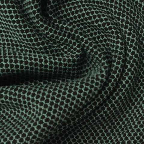 Dark Green Dot Chunky Knit, Polyester
