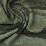 Green Camo Chunky Knit, Viscose-Poly