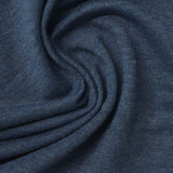 Blue Marl French Terry, Poly-Cotton