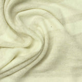 Cream Horizontal-Stripe Chunky Knit, Viscose-Poly