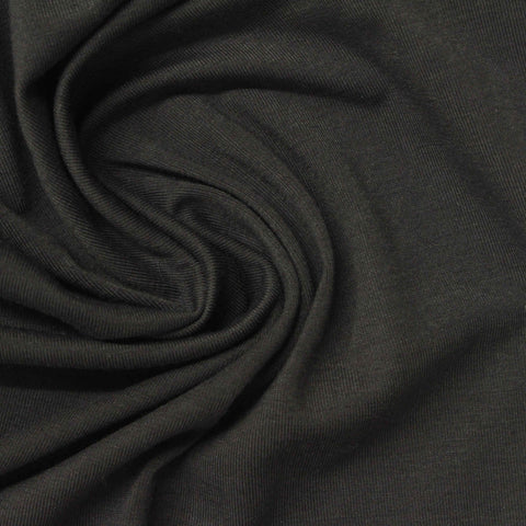 Polyester Cotton Stretch Jersey Knit Fabric, 174 gsm, 160 cm — Grey