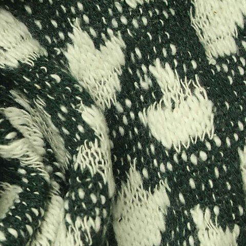 White Abstract Jacquard, Cotton-Poly