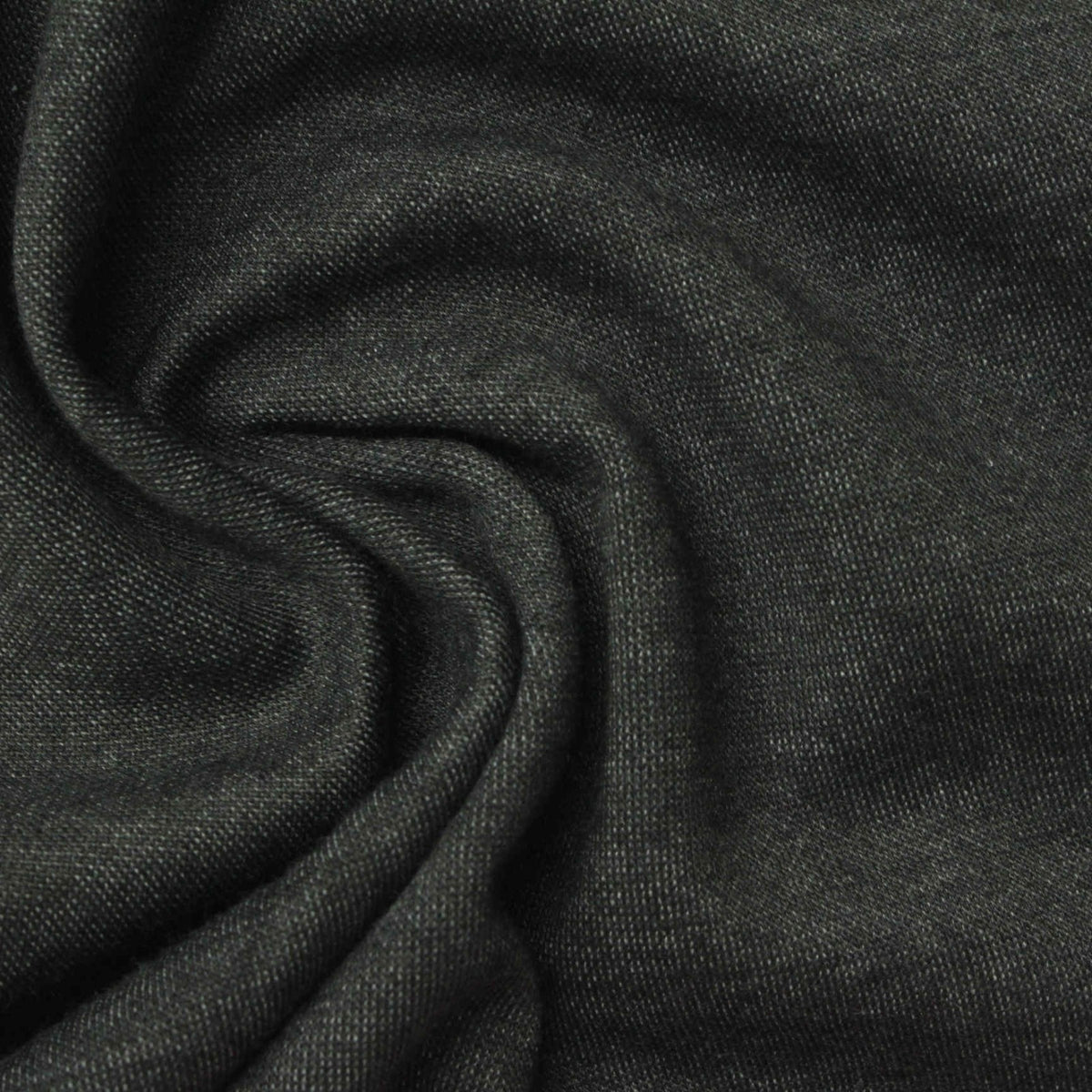 100% Polyester Interlock Knit Fabric, 266 gsm, 185 cm — Grey