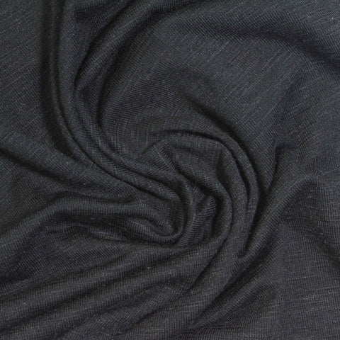 Dark Grey Marl Knit, Cotton-Poly, 186 gsm