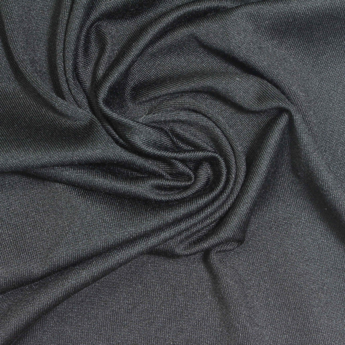 Brushed Polyester Stretch Milk Silk Knit Fabric, 151 gsm, 165 cm — Grey