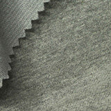 Heather Polyester Cotton Stretch French Terry Fabric, 314 gsm, 176 cm — Green — texture