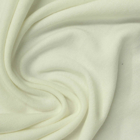 Polyester Viscose Stretch French Terry Fabric, 220 gsm, 160 cm — Beige