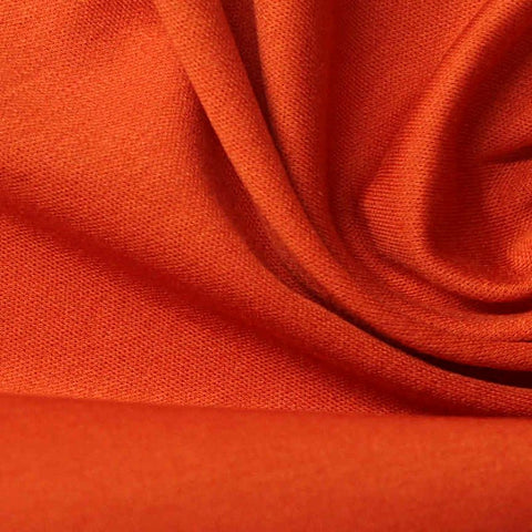 100% Cotton Jersey Knit Fabric, 152 gsm, 150 cm — Orange