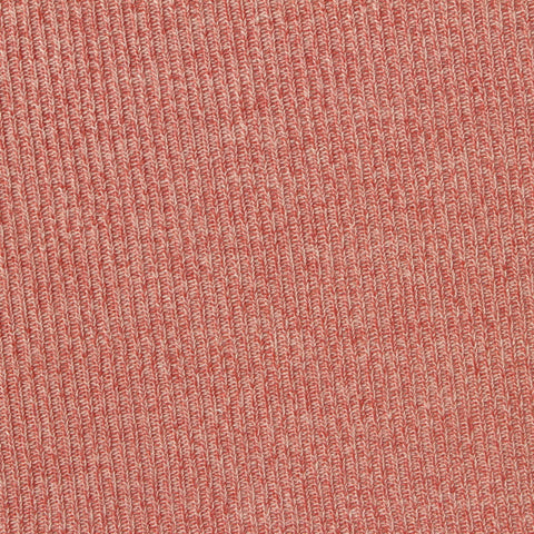 Terracotta Marl Rib Knit, Poly-Viscose