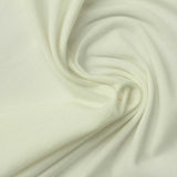 Cotton Stretch Jersey Knit Fabric, 153 gsm, 150 cm — White