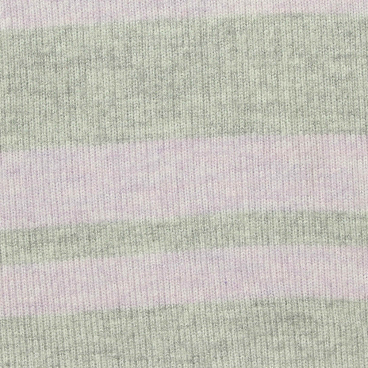Light Green Horizontal-Stripe Chunky Knit, Viscose-Poly, 210 gsm