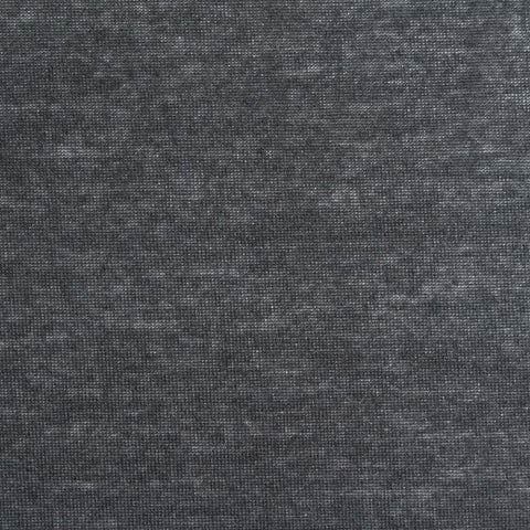 Dark Grey Heathered-Marl Jersey Knit, Polyester, 139 gsm