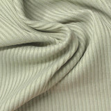 Polyester Stretch Rib Knit Fabric, 243 gsm, 130 cm — Green