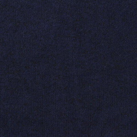 Dark Blue Marl Chunky Knit, Viscose-Poly, 230 gsm