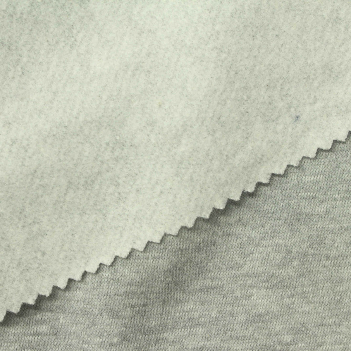 Heathered Grey Marl French Terry, Cotton-Poly, 246 gsm